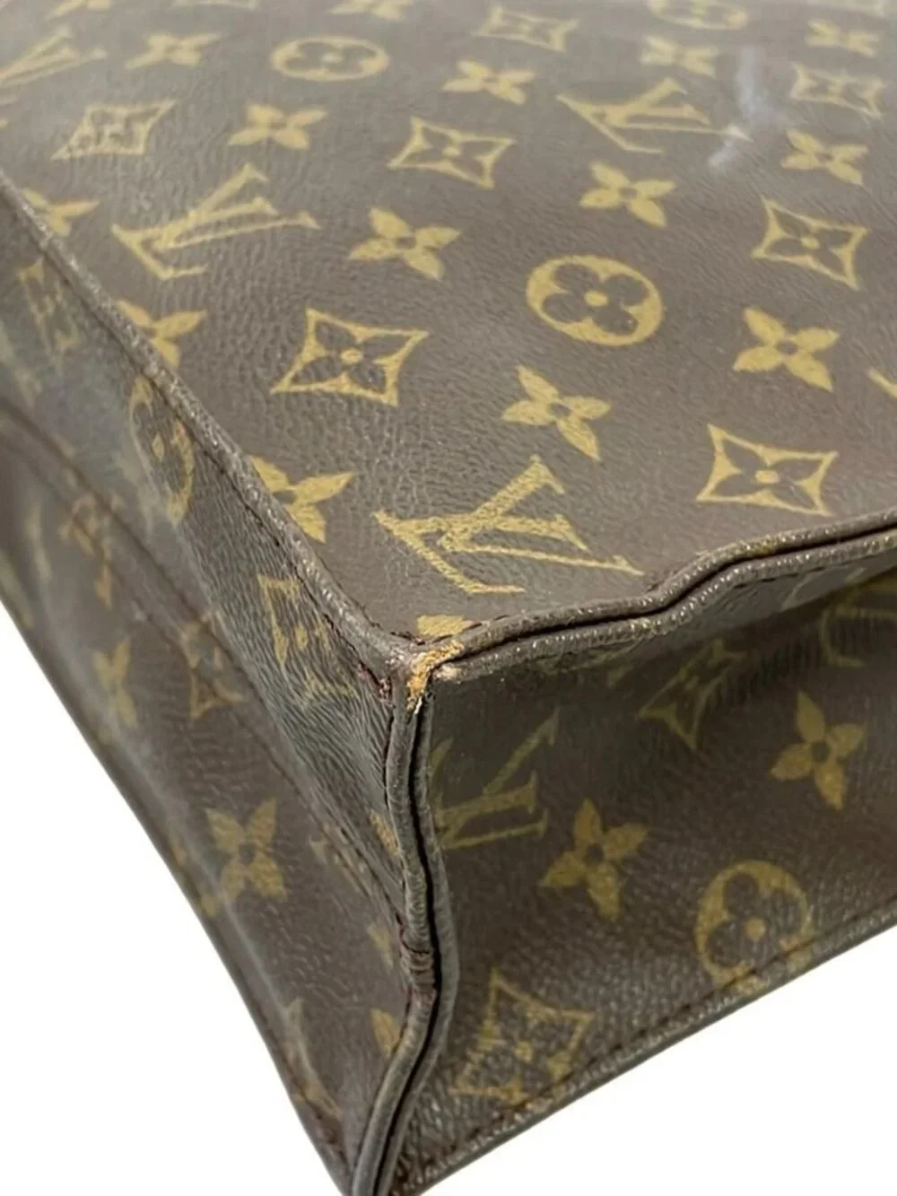 LOUIS VUITTON Sac Plat M51140 (new model) Monogram Unclear Handbag